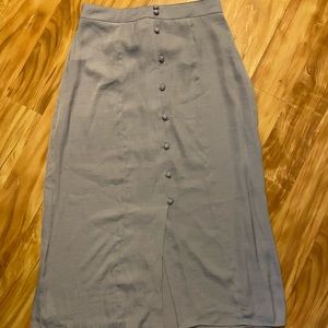 Light blue midi skirt